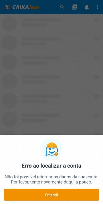 Conta não localizada no Caixa Tem: erro impede usuários de acessar benefícios