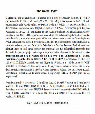 Concurso PMDF - Contratação da Banca Organizadora