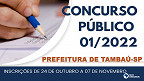 Concurso Prefeitura de Tambaú-SP 2022