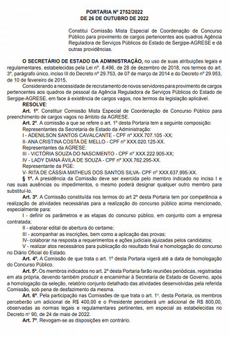 Concurso Agrese - Comissão organizadora definida Concurso Agrese - Comissão organizadora definida