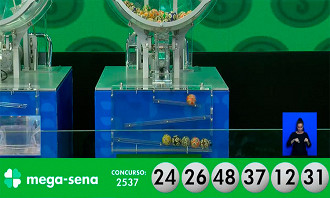 Mega-Sena 2537 - Fonte: Caixa Mega-Sena 2537 - Fonte: Caixa