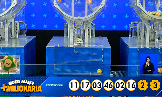 Resultado Concurso 39 da +Milionária. Fonte: Loterias CAIXA Resultado Concurso 39 da +Milionária. Fonte: Loterias CAIXA