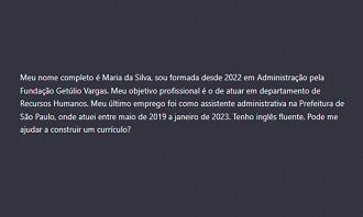 Créditos: Reprodução/ChatGPT