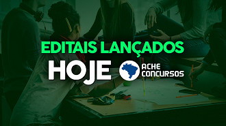 Concursos públicos lançados nesta segunda-feira, 13/03