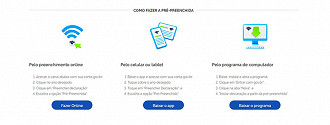 Passo a passo de como fazer a declaração pré-preenchida. Créditos: Reprodução/Receita Federal Passo a passo de como fazer a declaração pré-preenchida. Créditos: Reprodução/Receita Federal