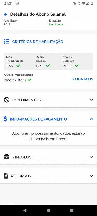 Abono salarial em processamento? Saiba o que pode significar.