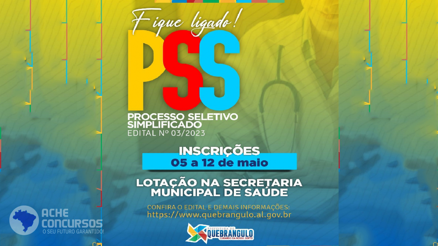 Prefeitura de QuebranguloAL abre seleção na saúde