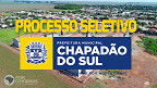Prefeitura de Chapadão do Sul-MS abre vagas na saúde