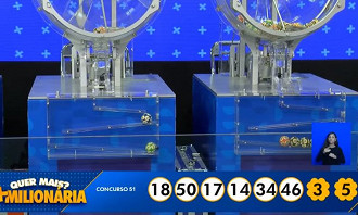 Números sorteados na +Milionária 51. Créditos: Reprodução/Caixa Números sorteados na +Milionária 51. Créditos: Reprodução/Caixa