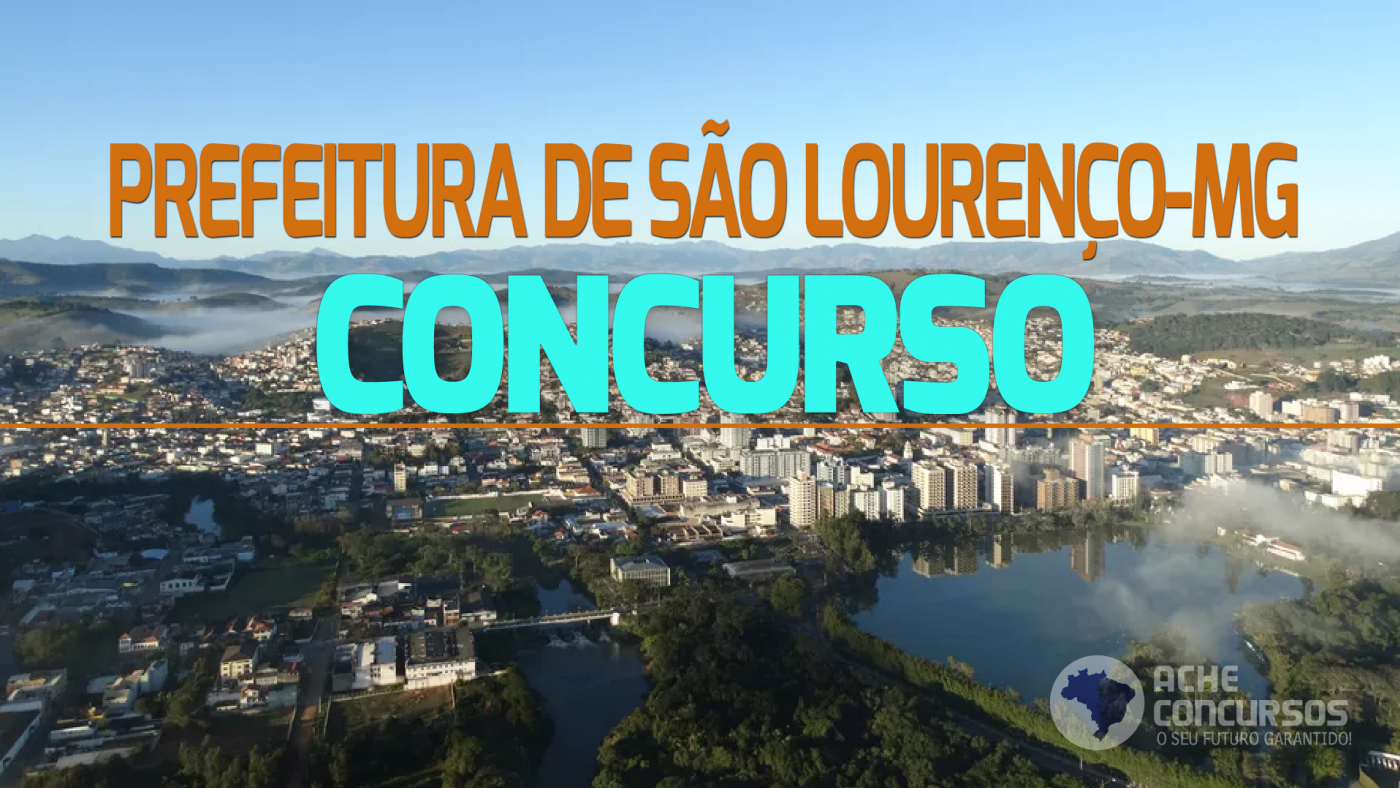 Concurso Prefeitura de São LourençoMG 2023 Concurso Prefeitura de São LourençoMG 2023