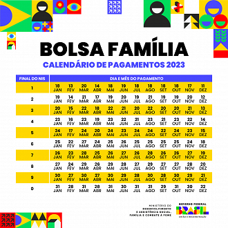 Calendário completo do Bolsa Família em 2023