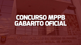 Gabarito oficial Concurso MP-PB é divulgado Gabarito oficial Concurso MP-PB é divulgado