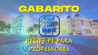 Gabarito do concurso de Recife-PE para Professores sai pelo Cebraspe