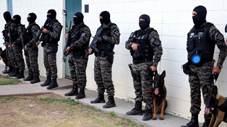 Núcleo de Operação com Cães da Polícia Penal do Tocantins que atua dentro e fora do Sistema Penal - Foto: Divulgação.