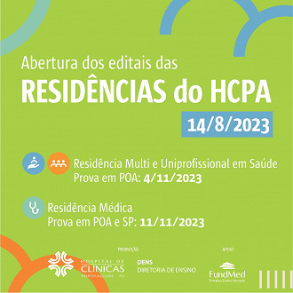 HCPA terá provas nas cidades de Porto Alegre/RS e São Paulo/SP. - Créditos: Divulgação.