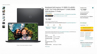 Créditos: Reprodução/Amazon Créditos: Reprodução/Amazon