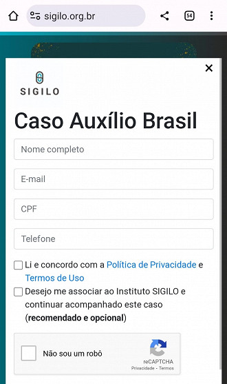 Instituto Sigilo abre consulta para saber quem teve os dados vazados do Auxílio Brasil Instituto Sigilo abre consulta para saber quem teve os dados vazados do Auxílio Brasil