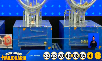 Sorteio da +Milionária 99 de 29/11 - Fonte: Caixa