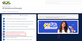 Portal de Atendimento MEC tira dúvidas sobre o Pé-de-Meia