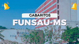 Gabarito Funsau-MS 2024 sai pela Selecon nesta terça, 23