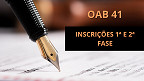 Edital OAB 41: Inscrição abre no dia 13 de maio