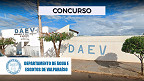 DAEV de Valparaíso-SP abre concurso público para vagas de até R$ 3,4 mil