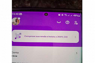 Clientes do Nubank estão recebendo notificação para investimento que rende 200% do CDI Clientes do Nubank estão recebendo notificação para investimento que rende 200% do CDI