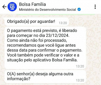Consulta ao Bolsa Família de dezembro abre no dia 03. Consulta ao Bolsa Família de dezembro abre no dia 03.