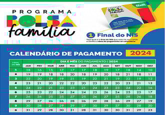 Calendário do Bolsa Família de 2024 Calendário do Bolsa Família de 2024