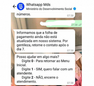 MDS informa que consulta prevista para abrir dia 4 de fevereiro, vai atrasar - Foto: Facebook MDS informa que consulta prevista para abrir dia 4 de fevereiro, vai atrasar - Foto: Facebook