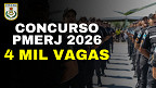 Concurso PMERJ é anunciado e terá 4.000 vagas em 2026