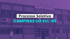 Prefeitura de Campinas do Sul-RS realiza seleção para farmacêutico bioquímico