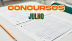 Concursos abertos: 30 órgãos abrem inscrições na 1ª semana de Julho