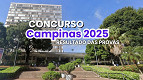 Resultado do concurso Campinas-SP 2025 sai pela Vunesp nesta terça, 08