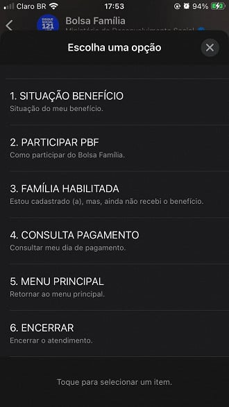 Imagem: Reprodução/WhatsApp