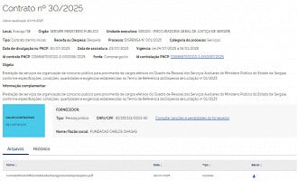Concurso MP-SE: Contrato com a banca assinado