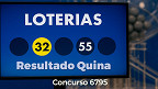 Resultado Quina 6795 hoje: veja números e ganhadores