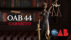 OAB 44: FGV divulga gabarito ainda neste domingo, 17