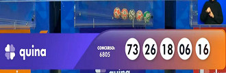 Quina 6805 foi sorteada em 20/08 - Loterias Caixa Quina 6805 foi sorteada em 20/08 - Loterias Caixa