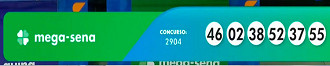Números da Mega-Sena 2904 de 21/08 - Caixa