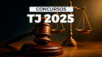 Concursos TJs 2025: 10 estados e salários de até R$ 35 mil agitam o semestre