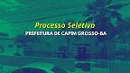 Processo Seletivo Prefeitura de Capim Grosso-BA 2025 - Educação