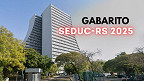 Gabarito SEDUC-RS 2025 Professor; veja quando o Instituto AOCP divulga