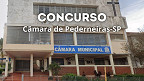 Concurso da Câmara de Pederneiras-SP é aberto para 3 cargos
