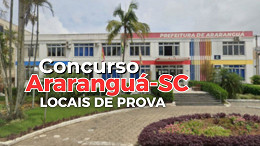 Concurso Araranguá-SC 2025: locais de prova saem nesta quinta (09) Concurso Araranguá-SC 2025: locais de prova saem nesta quinta (09)