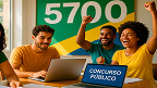 Os 3 concursos com mais vagas no Brasil em Outubro oferecem 5.700 chances de emprego