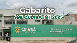 Gabarito SME Cuiabá-MT 2025 sai pela Selecon