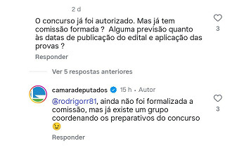 Concurso Câmara dos Deputados - Créditos: Instagram Concurso Câmara dos Deputados - Créditos: Instagram