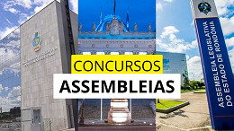 Concurso Assembleias: ALERO, ALERJ e ALEGO somam vagas de até R$ 44 mil