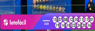 Lotofácil 3529 de 03/11 - Sorteio da Caixa